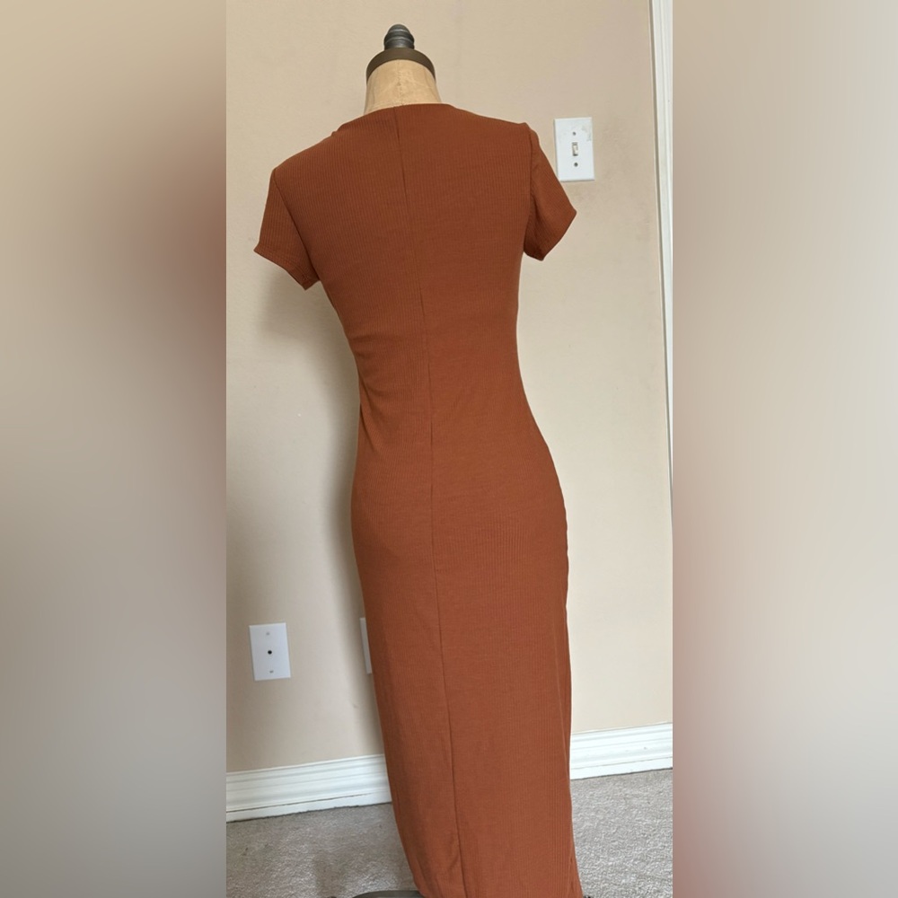 See You Monday Terracotta Midi Dress